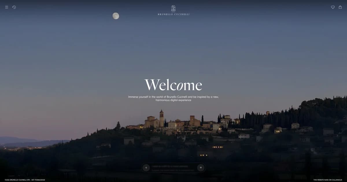 Brunello Cucinelli Launches New E-commerce Site with Proprietary AI 'Callimacus' — A 'Pageless Site' Delivering New Luxury Experiences