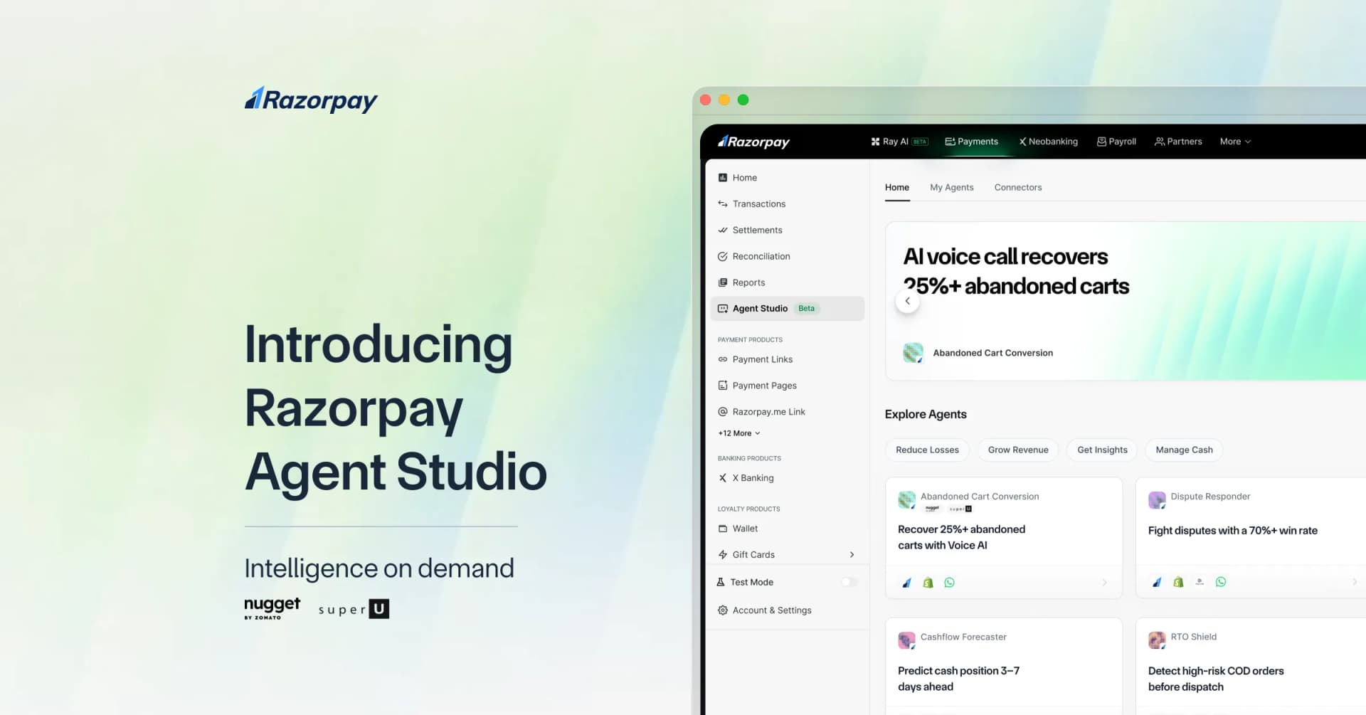 Indian Payments Giant Razorpay Unveils World's First 'Agent Studio' for AI-Powered Payment Automation